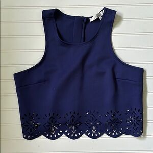 X Revolve Ava Crop Top in Navy